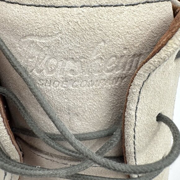 Florsheim Suede Leather Oxford Men's 12 Beige Dress Shoes Wedding Formal Event - Picture 5 of 15